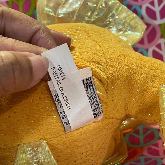 Webkinz Fantail Goldfish HM218 No Code Stuffed Plush Animal Pet - Picture 3 of 5
